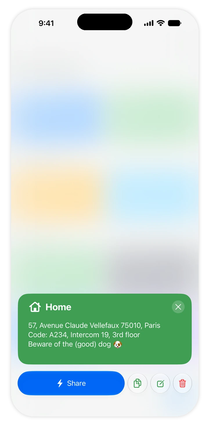 SharePal item details